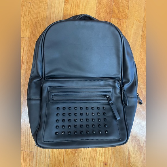 Zara Bags Zara Black Faux Leather Backpack Poshmark